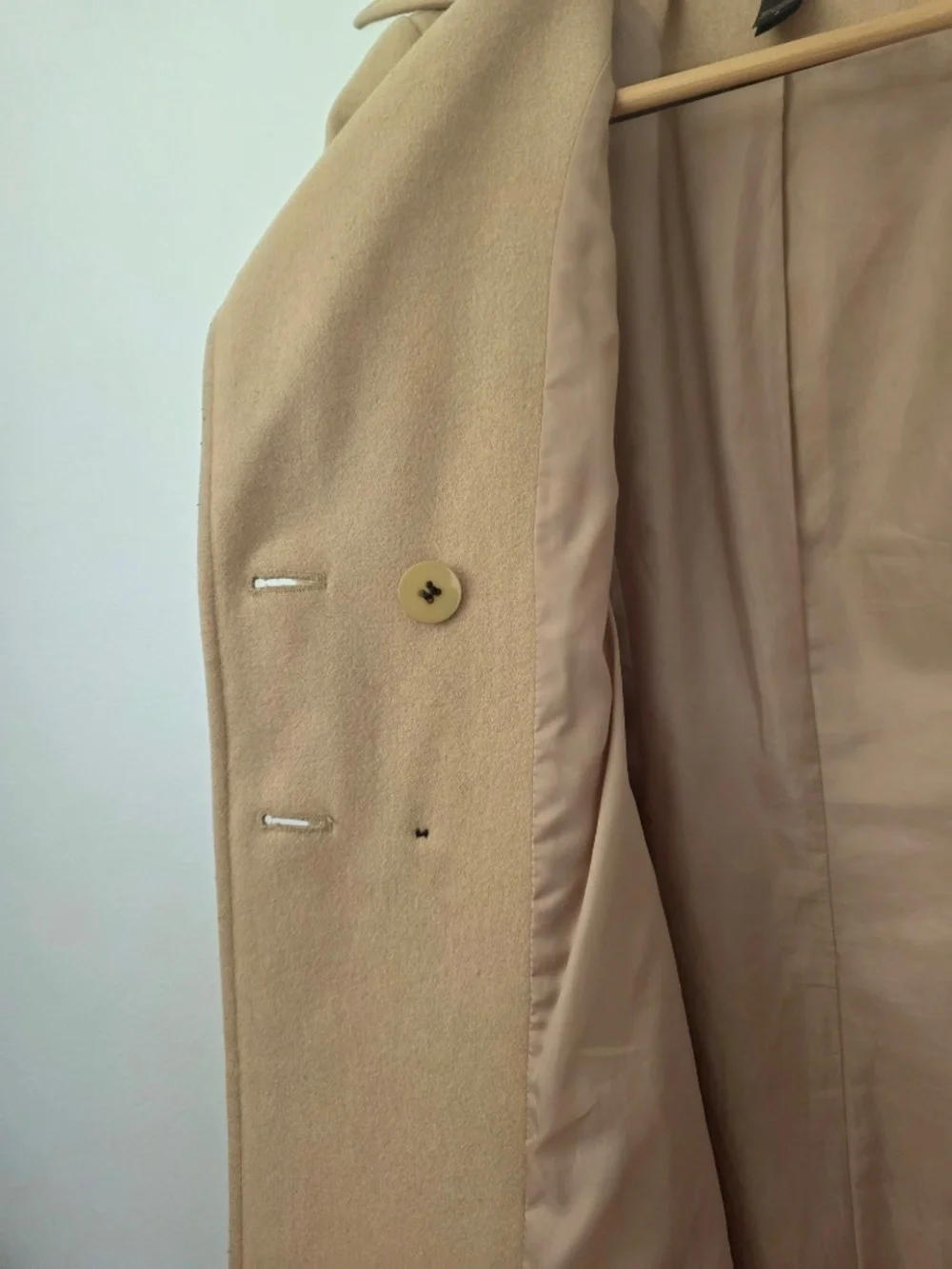 Victoria's Secret Honey Beige Wool Blend Long Pea Coat - Size 0